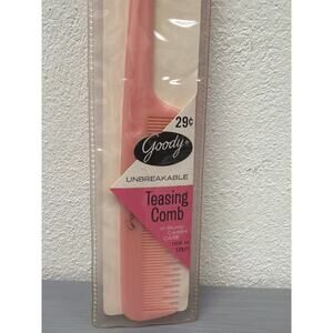 Vintage Goody Unbreakable Teasing Comb Light Pink #125 Open Package
